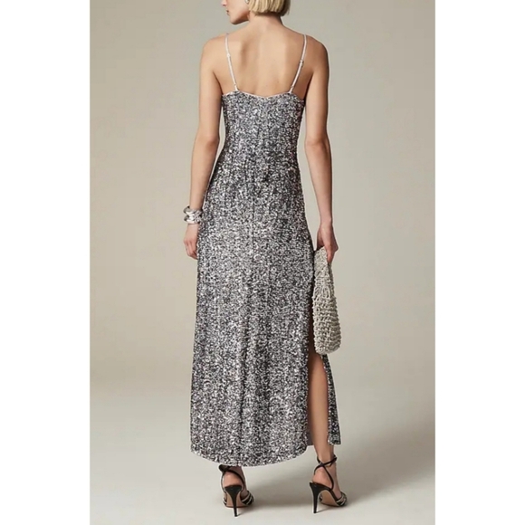 J.Crew Sequin Floor-Length Slip Dress - Picture 6 of 14